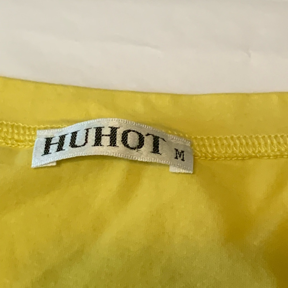 Huhot fit and flare dress (yellow) (size M) - Picture 4 of 7